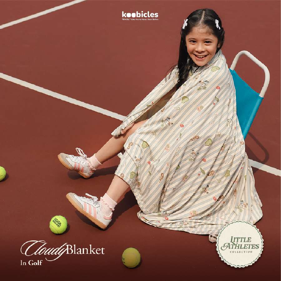 Koobicles Cloudy Blanket TENCEL™ "Little Athletes"