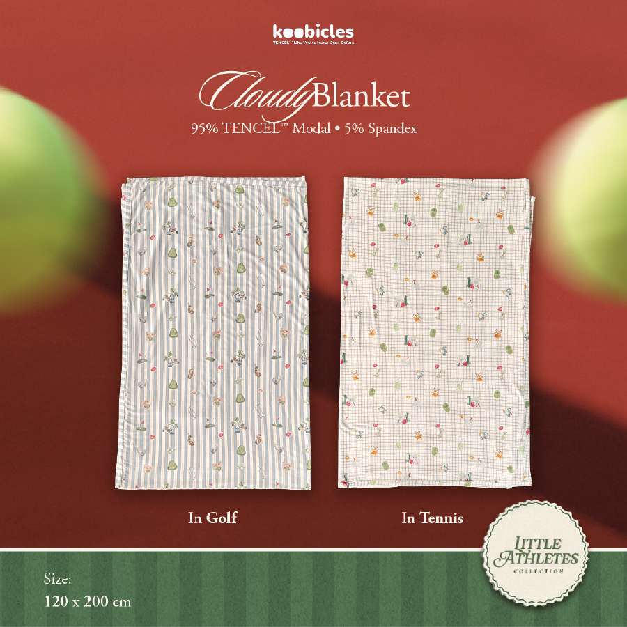 Koobicles Cloudy Blanket TENCEL™ "Little Athletes"