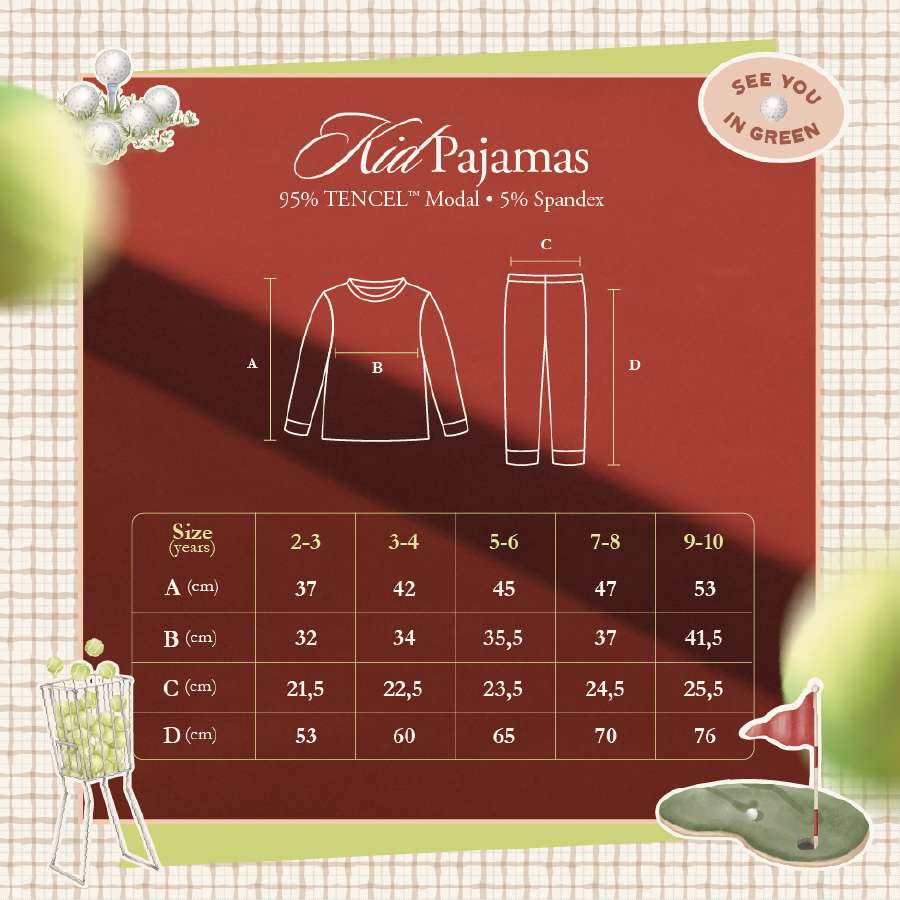 Koobicles Kid Pajamas TENCEL™ "Little Athletes"