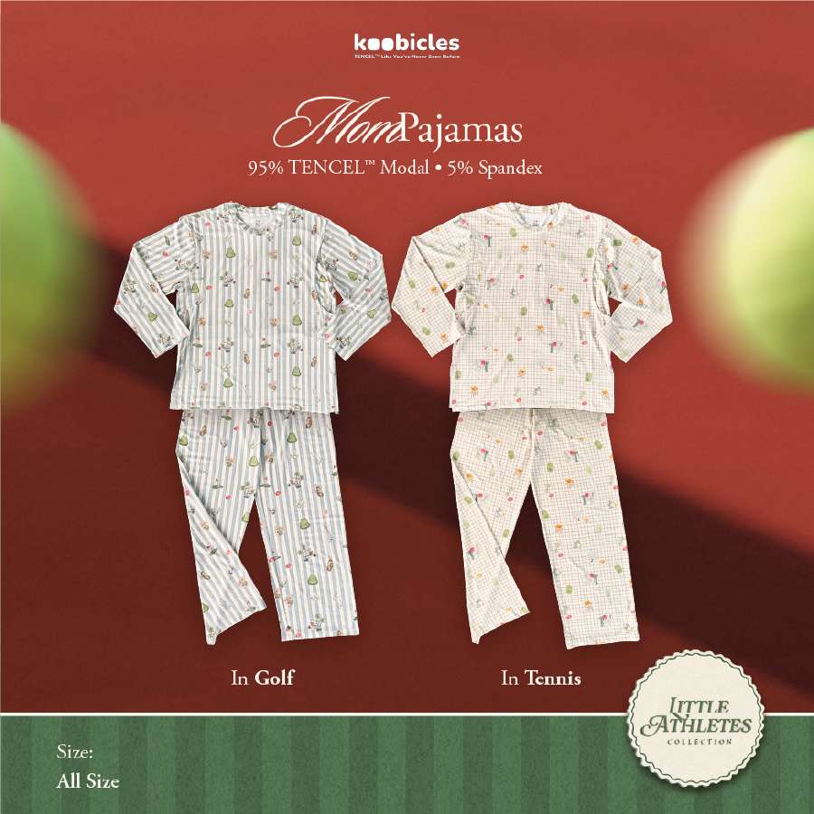 Koobicles Mom Pajamas TENCEL™ "Little Athletes"