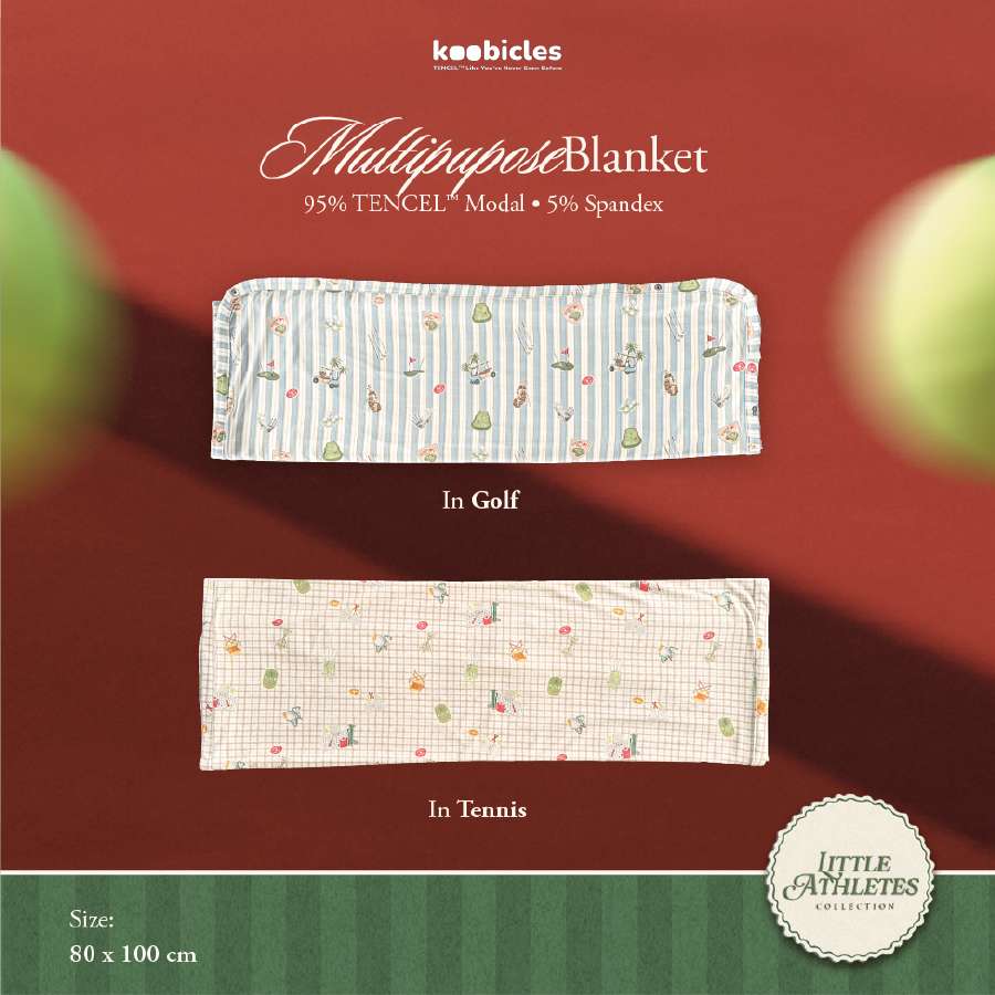 Koobicles Multipurpose Blanket TENCEL™ "Little Athletes"