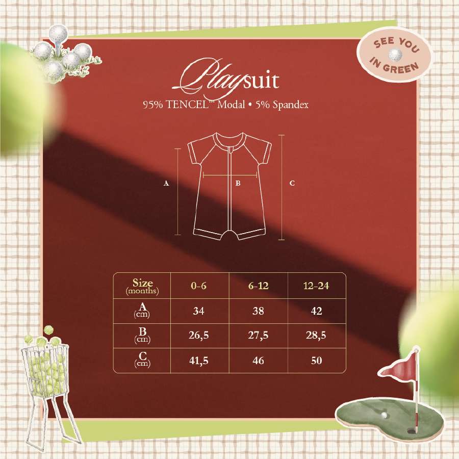 Koobicles Playsuit TENCEL™ "Little Athletes"