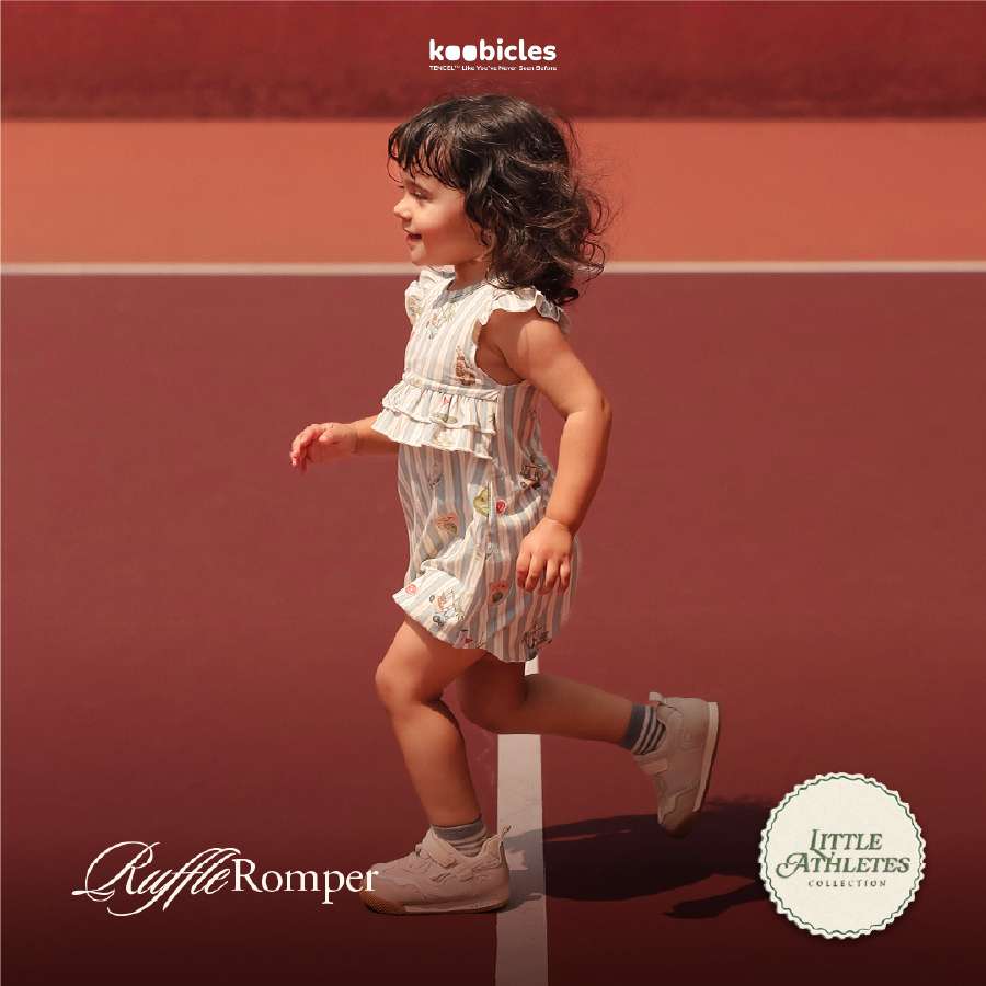 Koobicles Ruffle Romper TENCEL™ "Little Athletes"