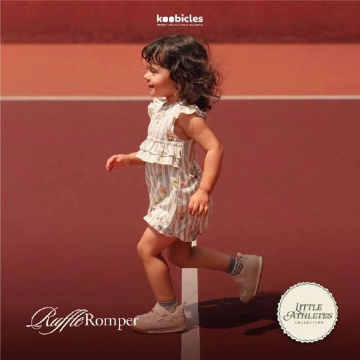 Koobicles Ruffle Romper TENCEL™ "Little Athletes"