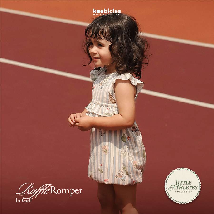 Koobicles Ruffle Romper TENCEL™ "Little Athletes"