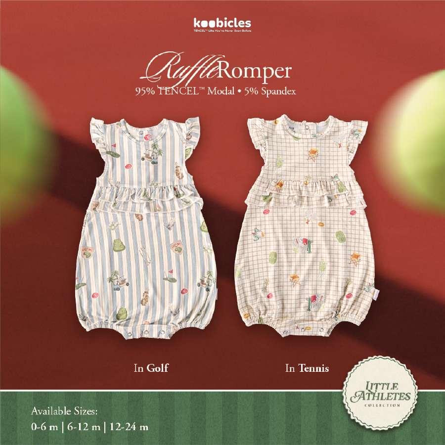 Koobicles Ruffle Romper TENCEL™ "Little Athletes"