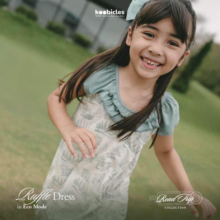 Koobicles Ruffle Dress TENCEL™ "Road Trip"
