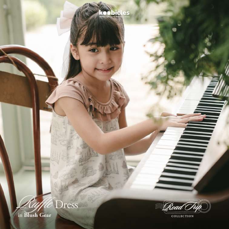 Koobicles Ruffle Dress TENCEL™ "Road Trip"