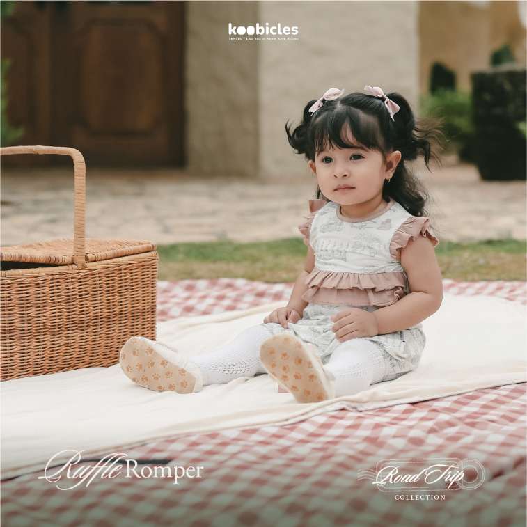 Koobicles Ruffle Romper TENCEL™ "Road Trip"