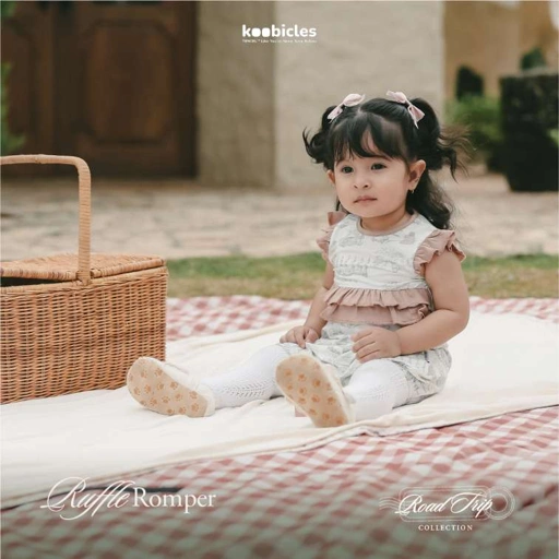 Image of Koobicles Ruffle Romper TENCEL™ "Road Trip"