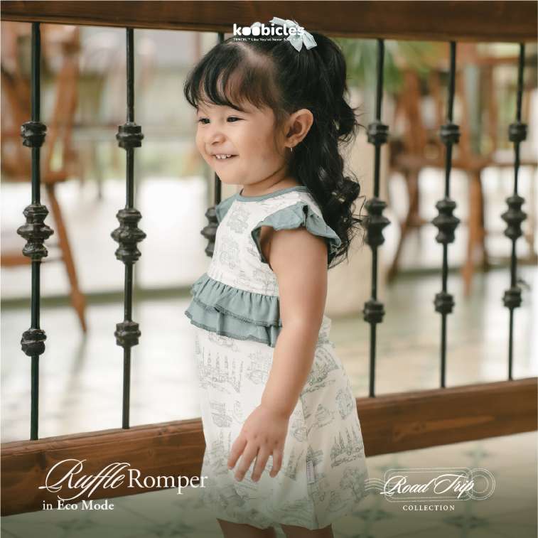 Koobicles Ruffle Romper TENCEL™ "Road Trip"