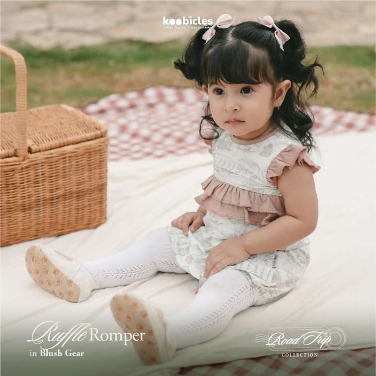 Koobicles Ruffle Romper TENCEL™ "Road Trip"