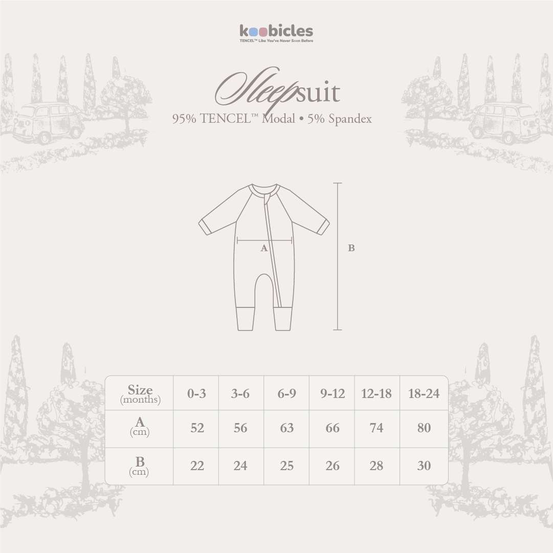 Koobicles Sleepsuit TENCEL™ "Road Trip"