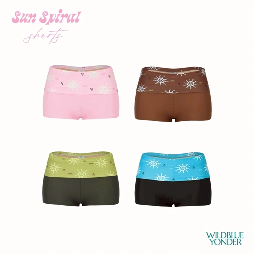 Image of Wildblueyonder - SUN SPIRAL SHORTS
