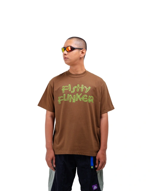 Image of NOOSA Equipment Fishy Tee -  Lime Brown