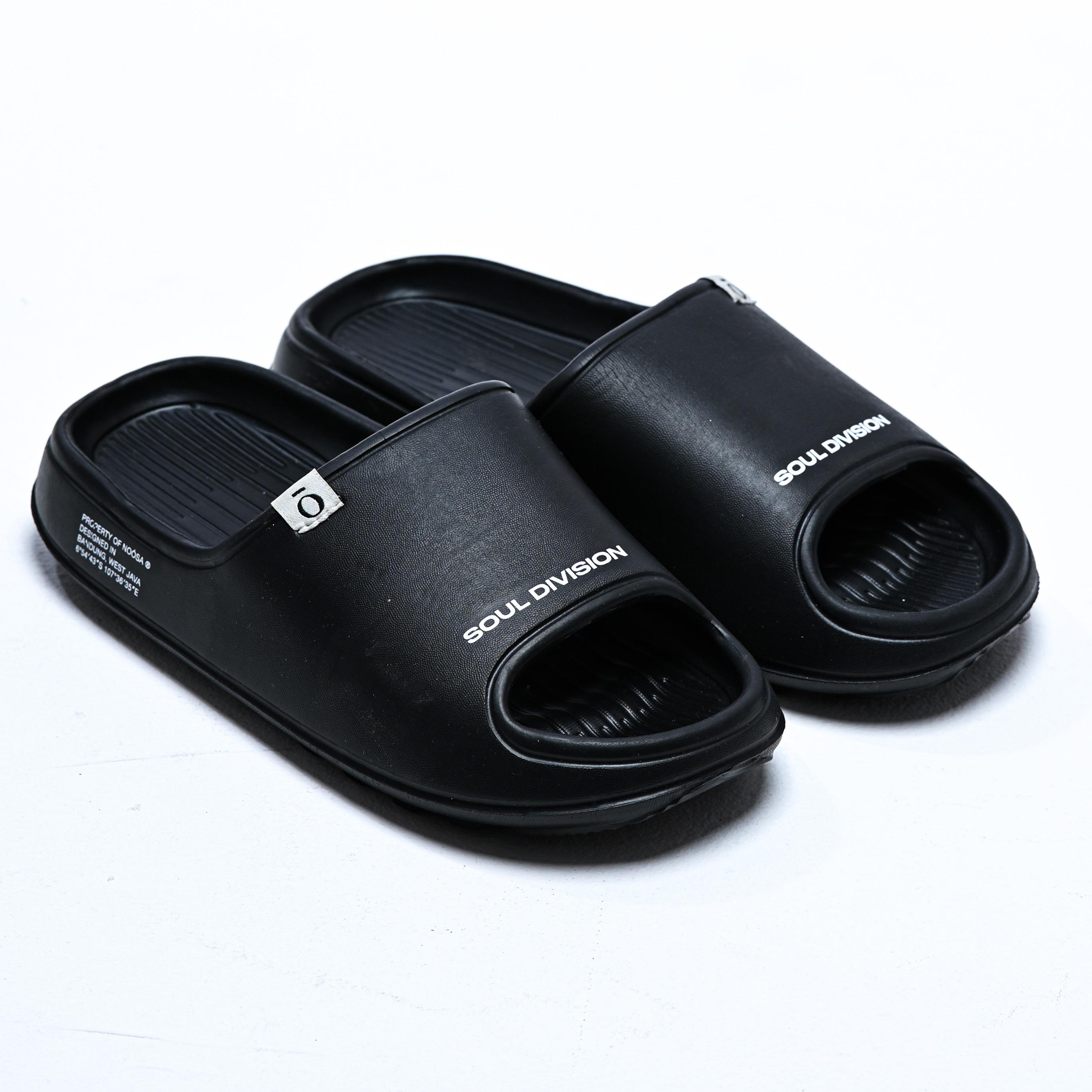 NOOSA Nordic Eva Slides Black White