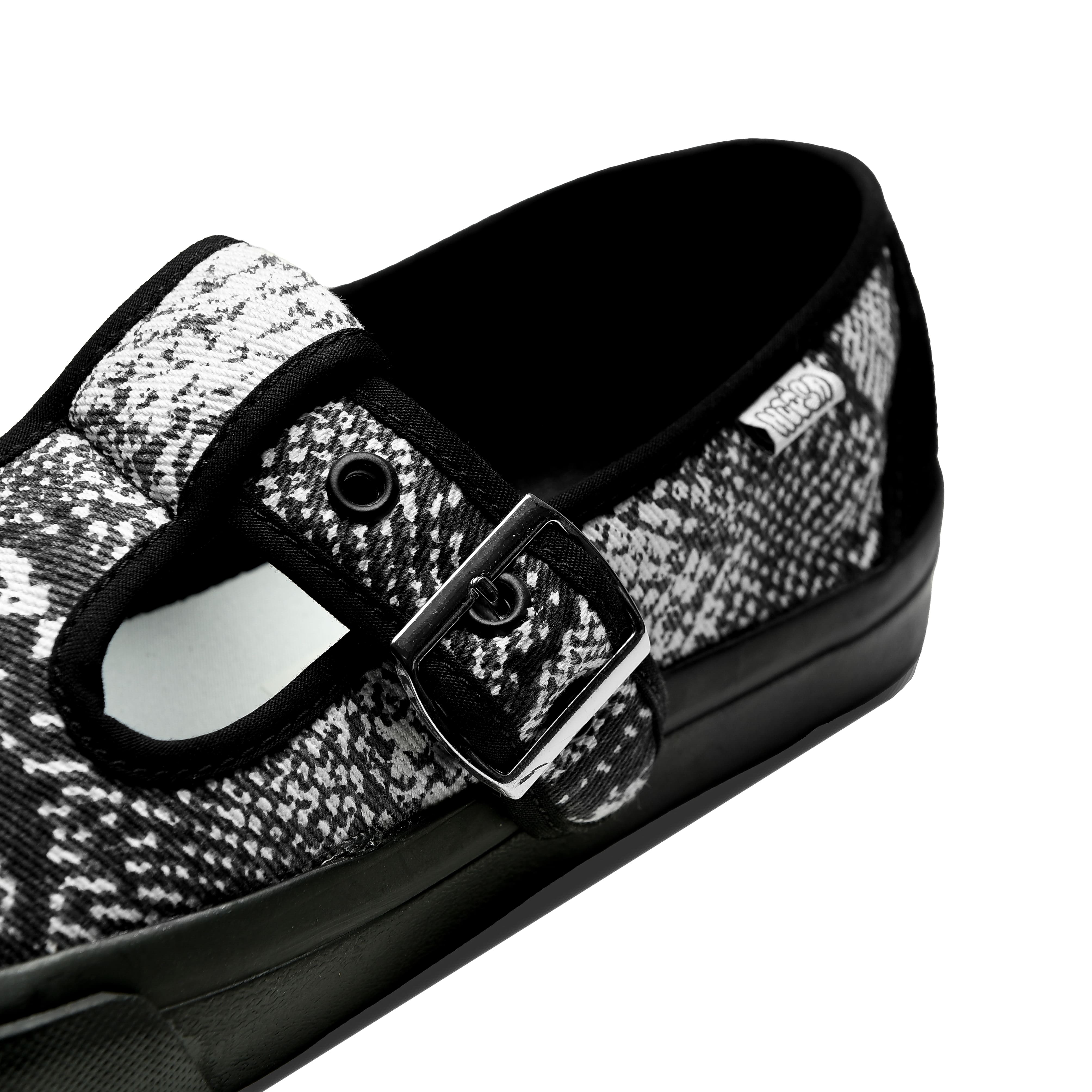 NOOSA Venomous Black Maryjanes Slip On