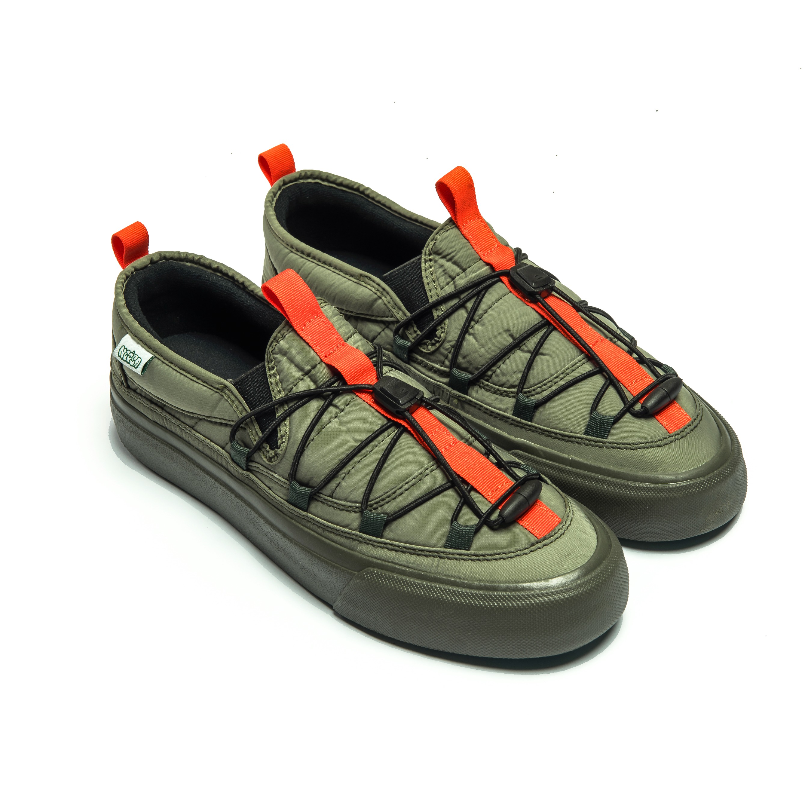 NOOSA Liberta Slip On Puffer Olive Green
