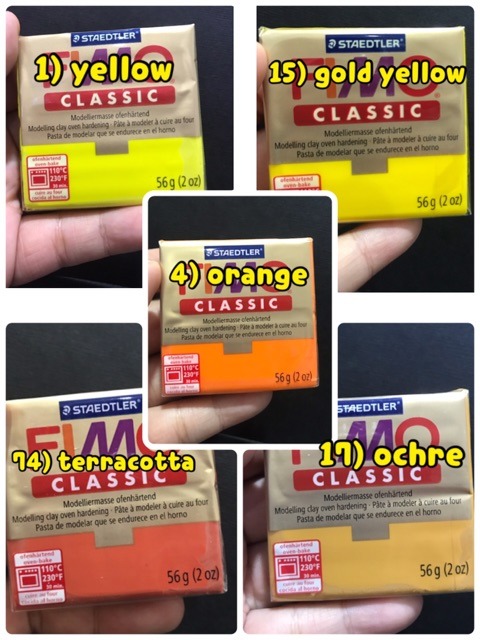 Done Handymade Polymer Clay Fimo Classic modelling clay miniature clay doll art bahan craft