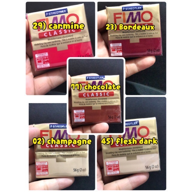 Done Handymade Polymer Clay Fimo Classic modelling clay miniature clay doll art bahan craft