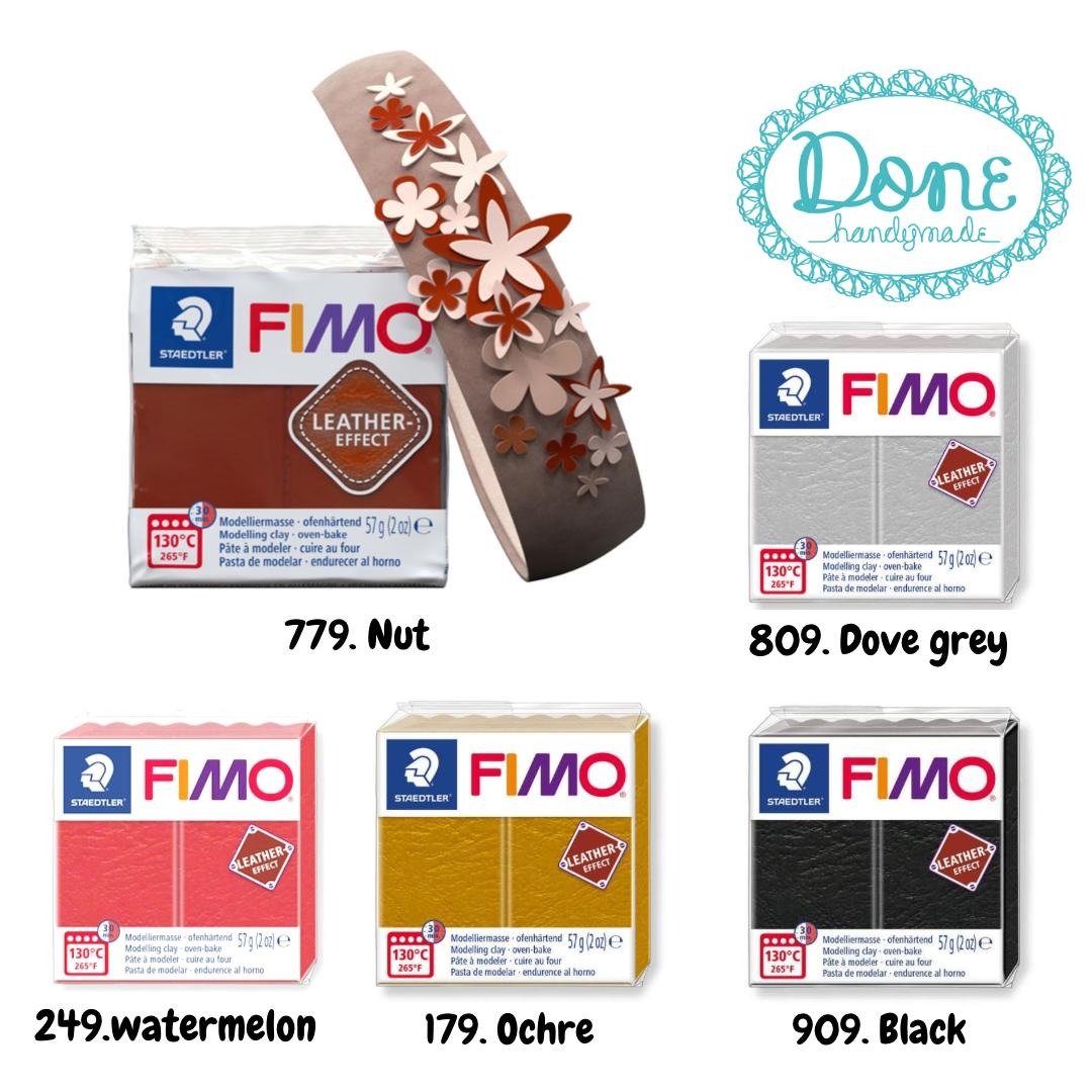 Done Handymade Fimo Polymer clay leather effect kulit clay bertesktur kulit lentur