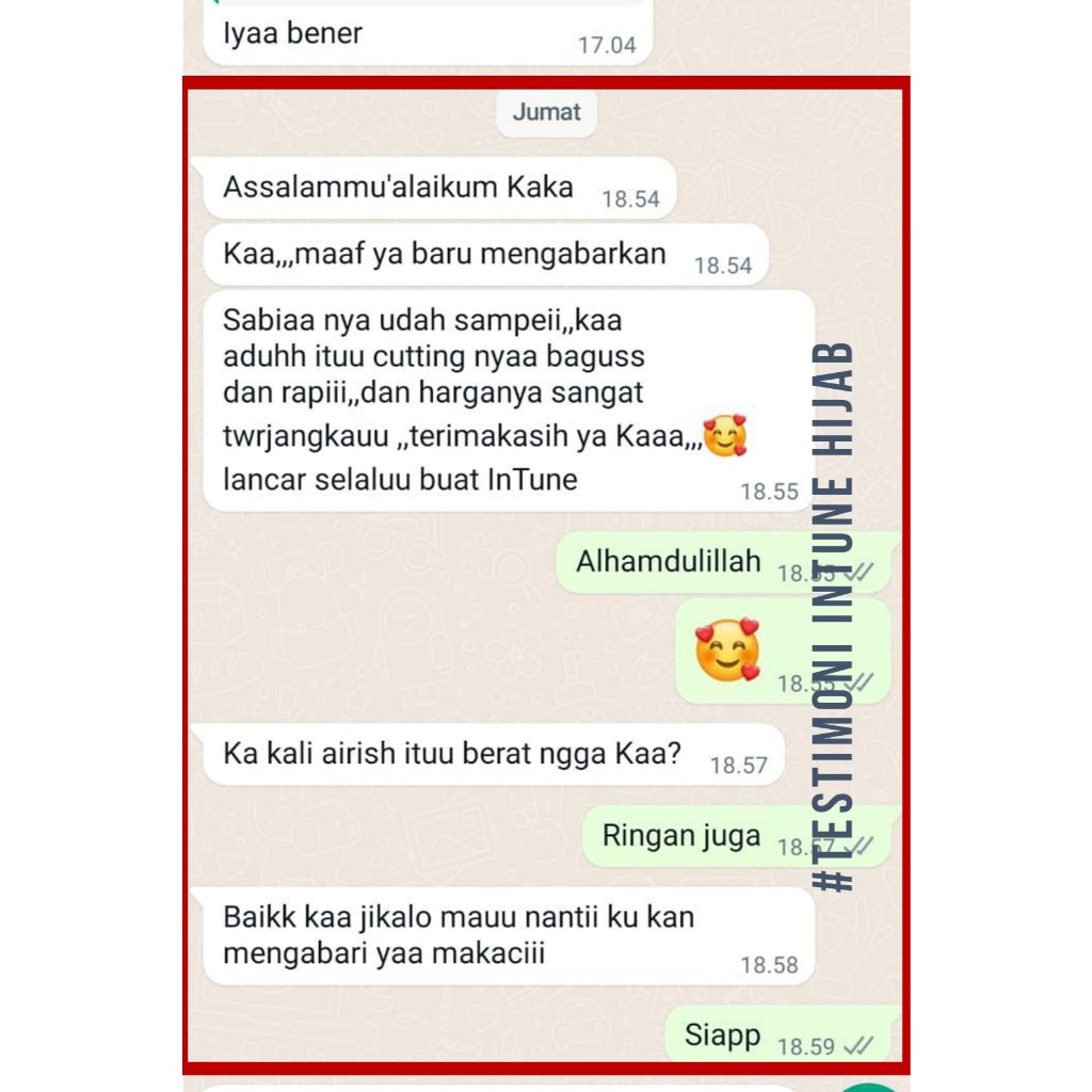 INTUNE HIJAB SALBIA GAMIS UMROH ABAYA HAJI