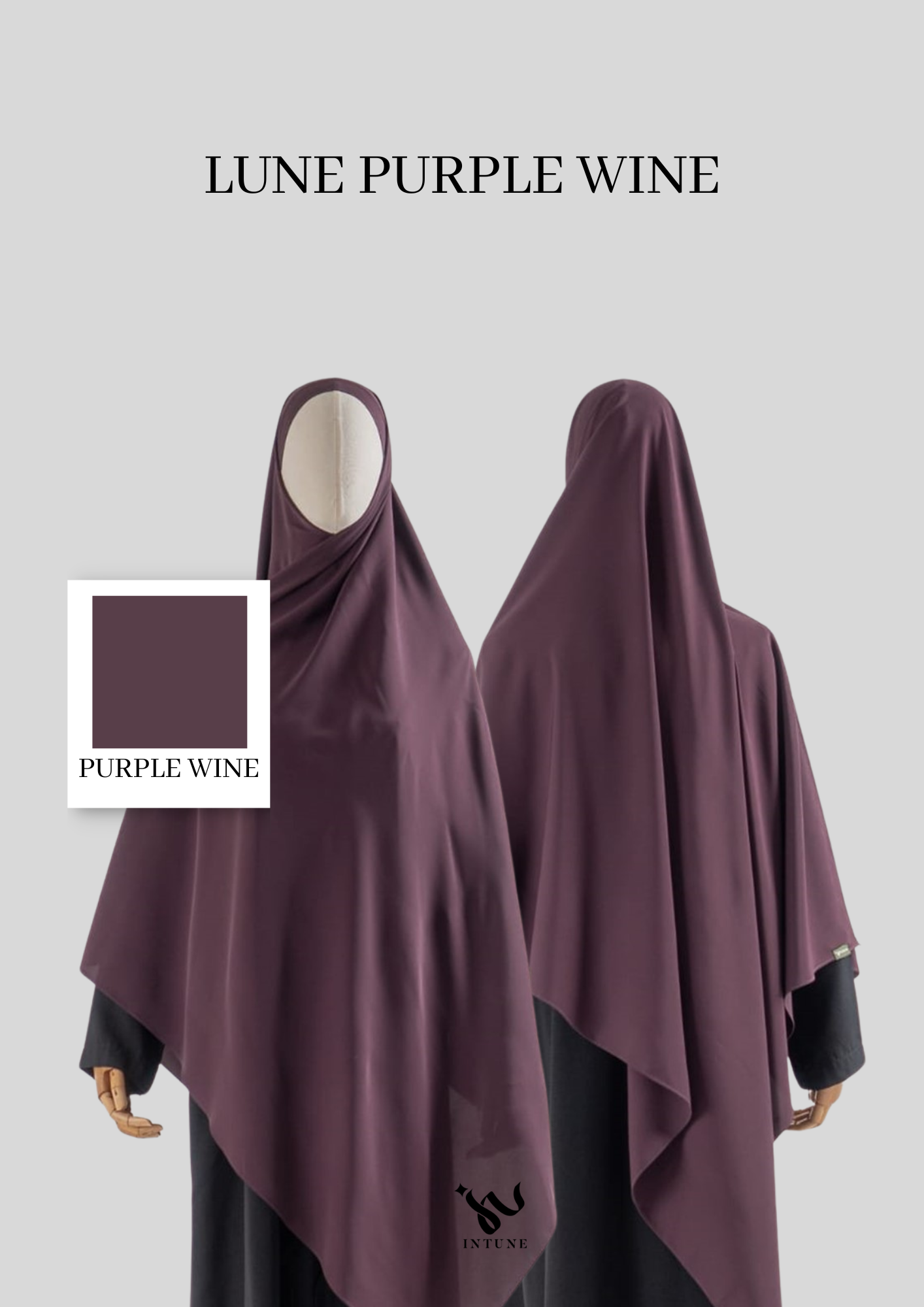 Intune Hijab Pasban Pasmina Bandana Marina Nyaman Ringan Simple Dan Elegan