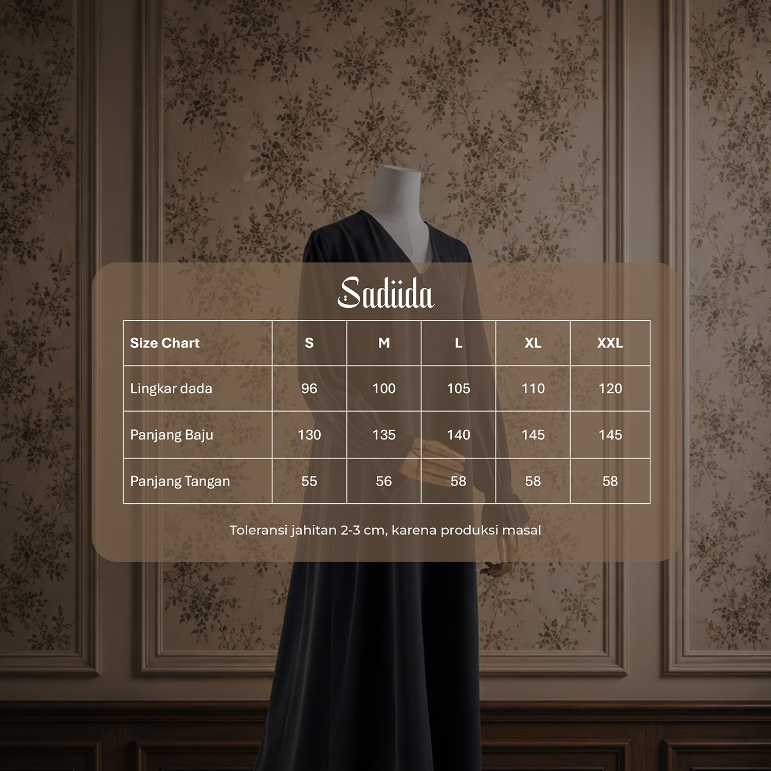 INTUNE HIJAB SADIIDA GAMIS POLOS ABAYA UMROH HAJI MARINA ANTI UV SIMPLE ELEGAN