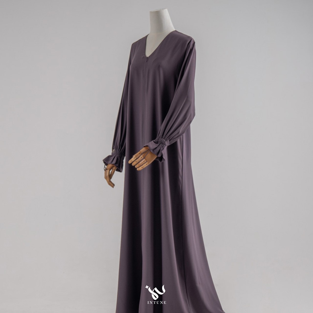 INTUNE HIJAB SADIIDA GAMIS POLOS ABAYA UMROH HAJI MARINA ANTI UV SIMPLE ELEGAN