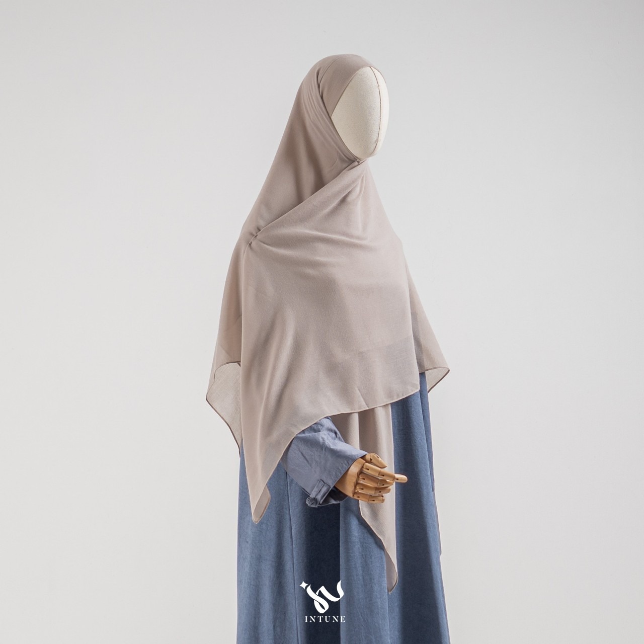 INTUNE SABA KHIBAN KHIMAR BANDANA SQUARE BAHAN VOAL DAN TENCEL