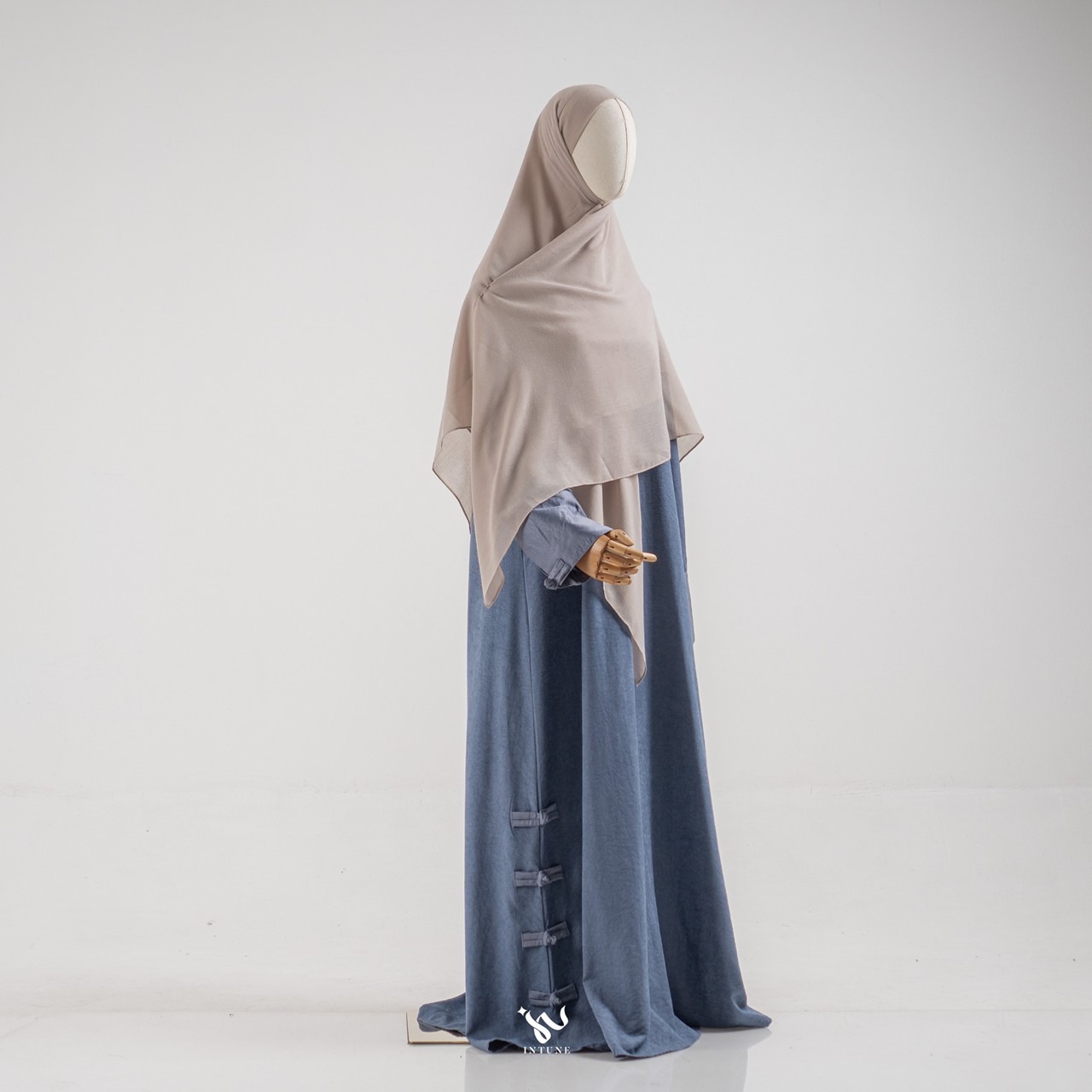 INTUNE SABA KHIBAN KHIMAR BANDANA SQUARE BAHAN VOAL DAN TENCEL