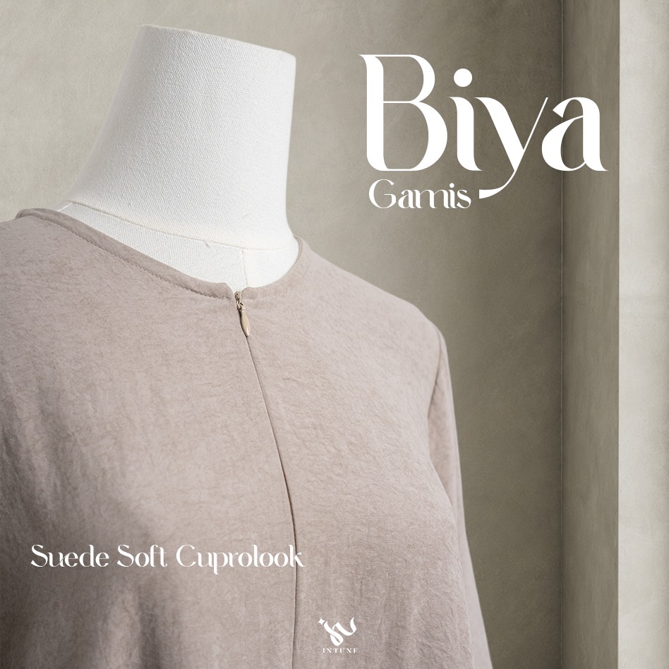 INTUNE HIJAB BIYA GAMIS SOFT SUEDE CUPROLOOK