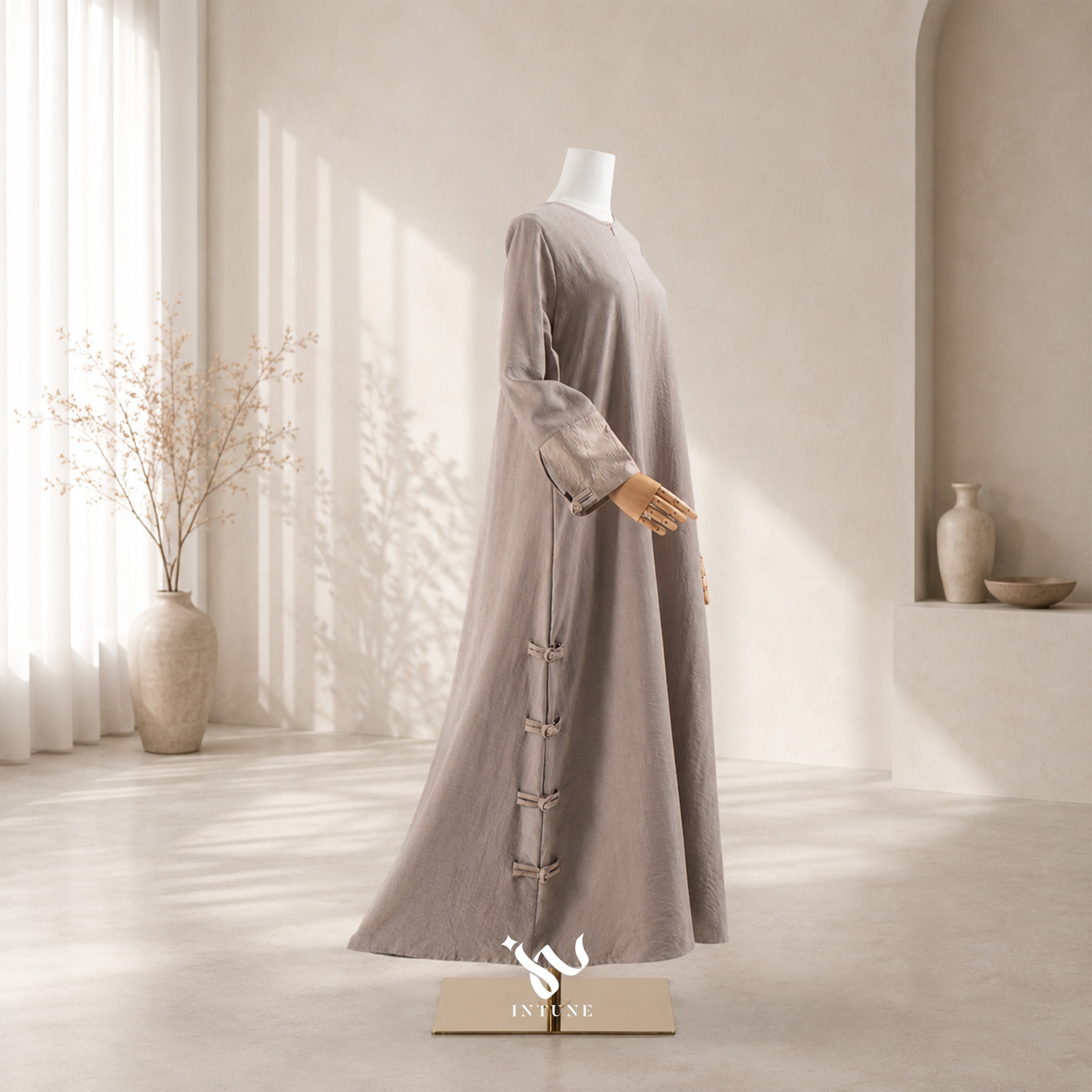 INTUNE HIJAB BIYA GAMIS SOFT SUEDE CUPROLOOK