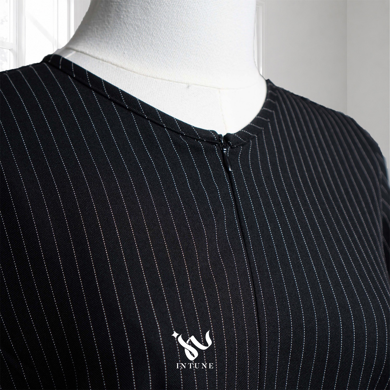 INTUNE HIJAB HAIFA GAMIS STRIPE DRESS SALUR 