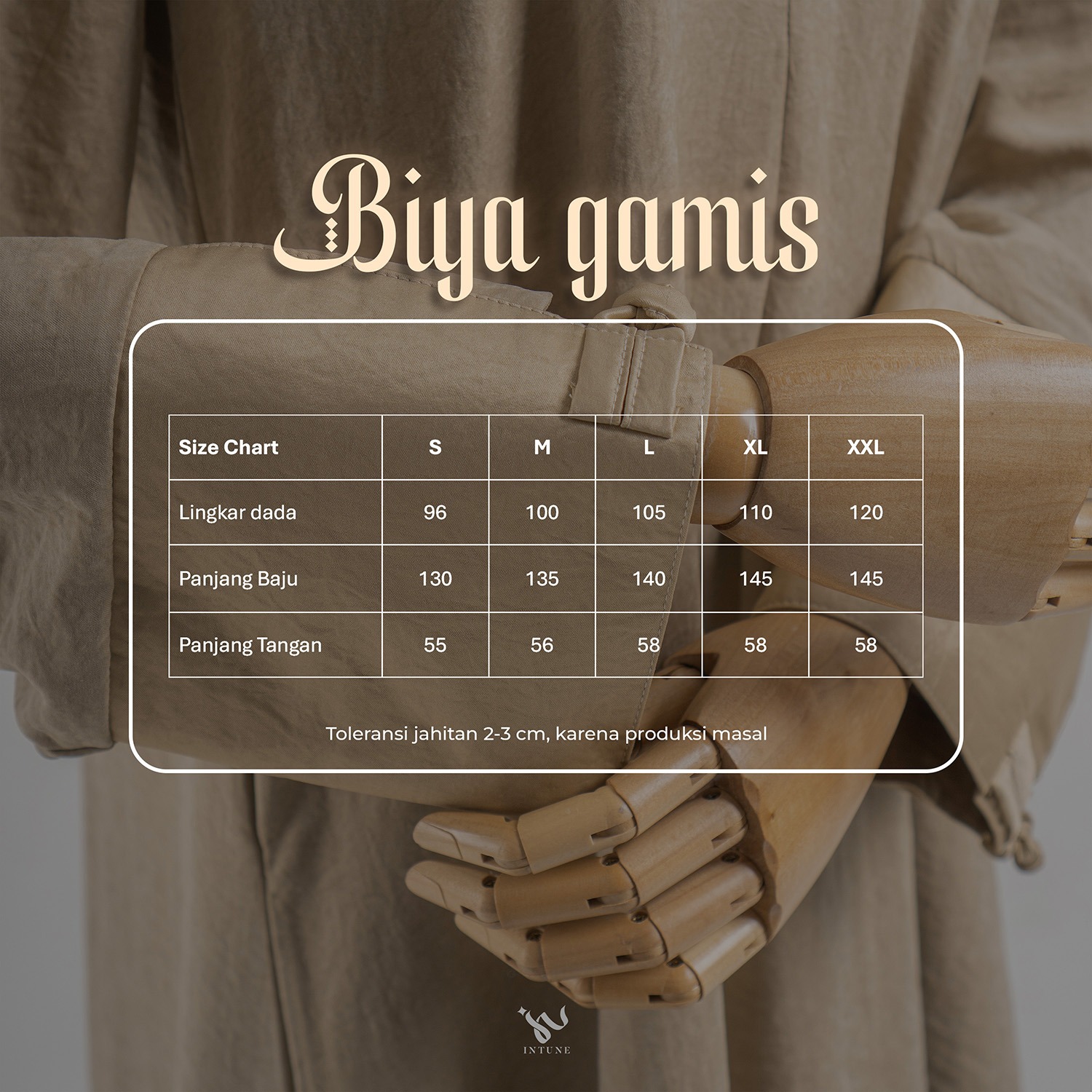 INTUNE HIJAB BIYA GAMIS SOFT SUEDE CUPROLOOK