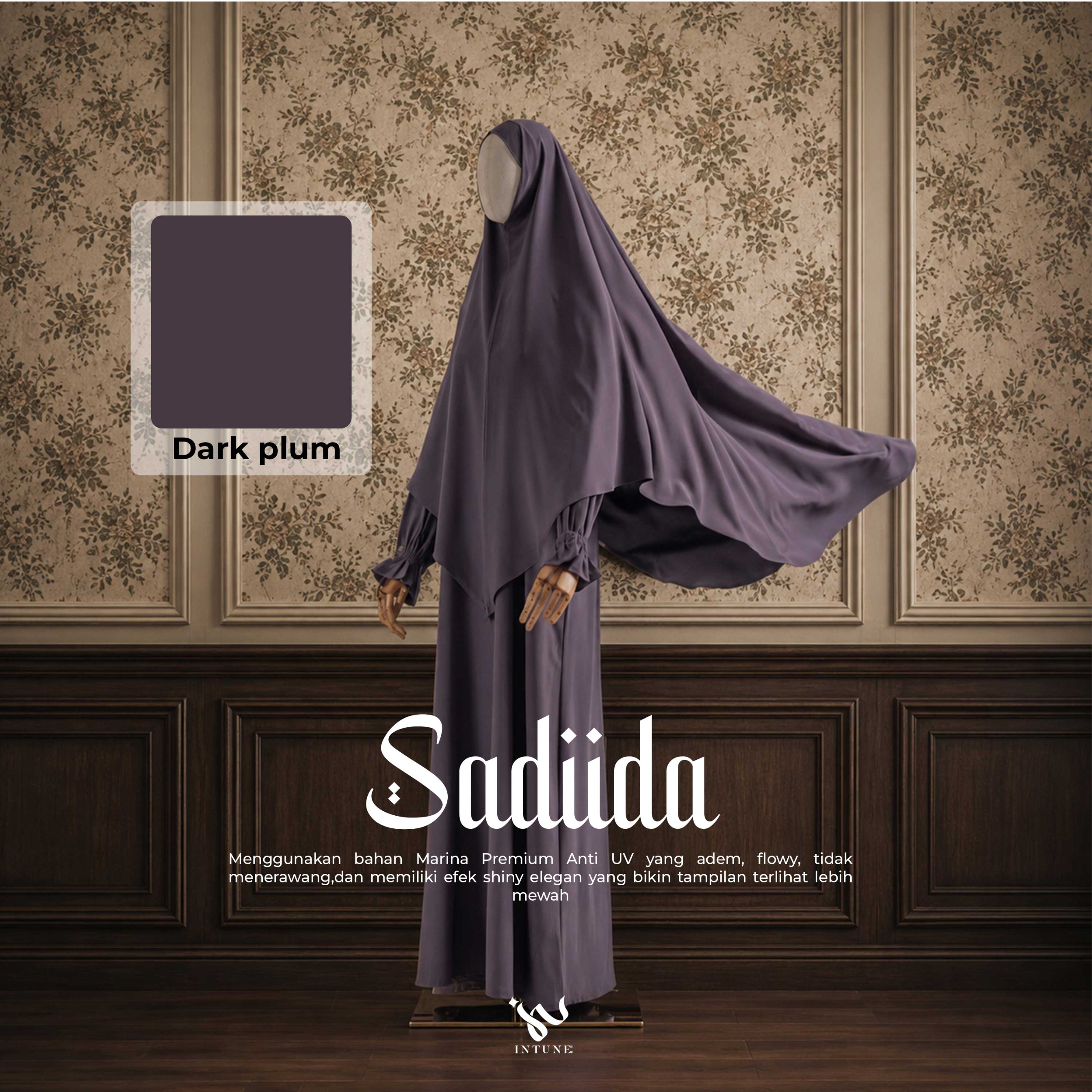 Intune Hijab Khimar Sadiida Marina Anti Uv Nyaman Ringan Simple Dan Elegan