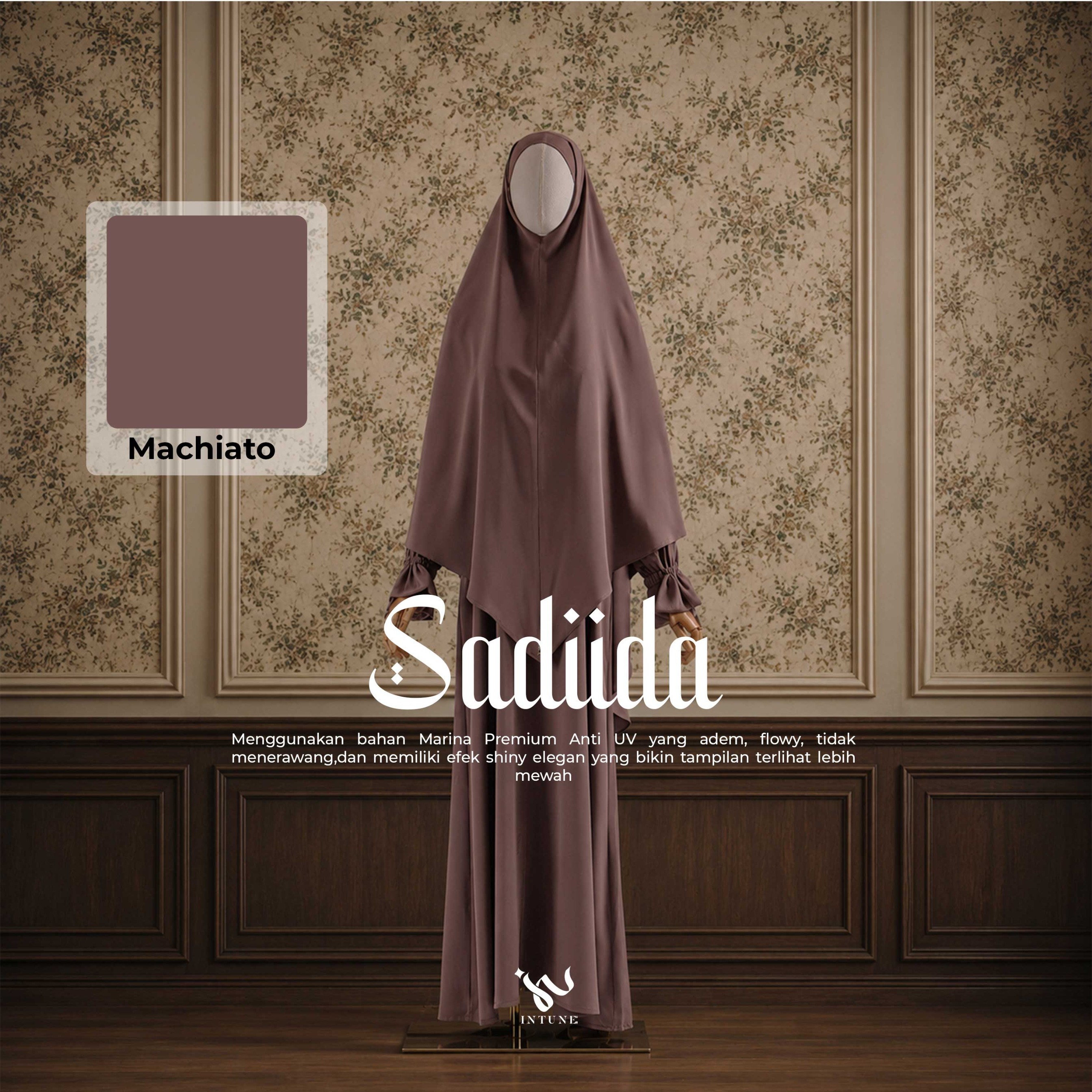 Intune Hijab Khimar Sadiida Marina Anti Uv Nyaman Ringan Simple Dan Elegan