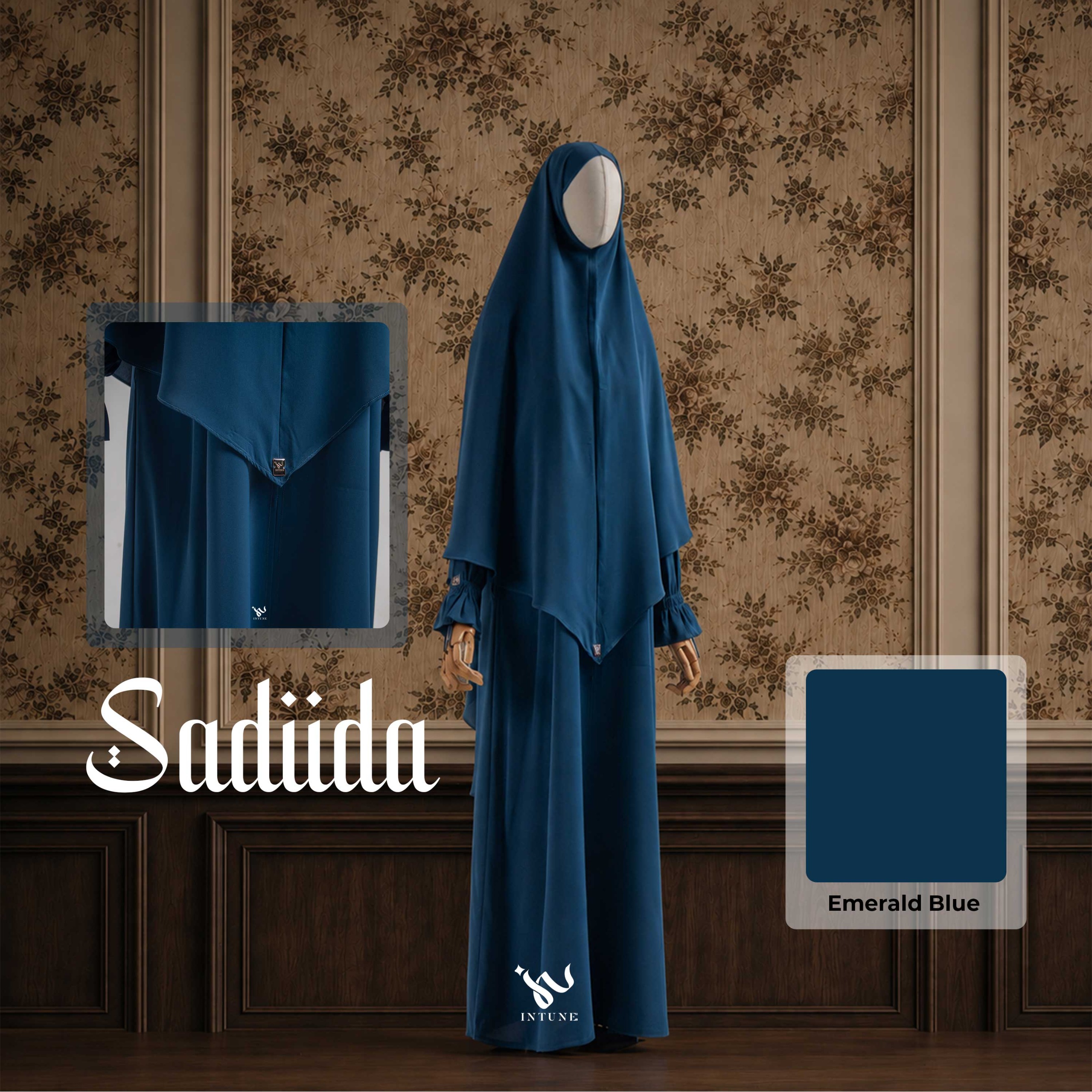 Intune Hijab Khimar Sadiida Marina Anti Uv Nyaman Ringan Simple Dan Elegan