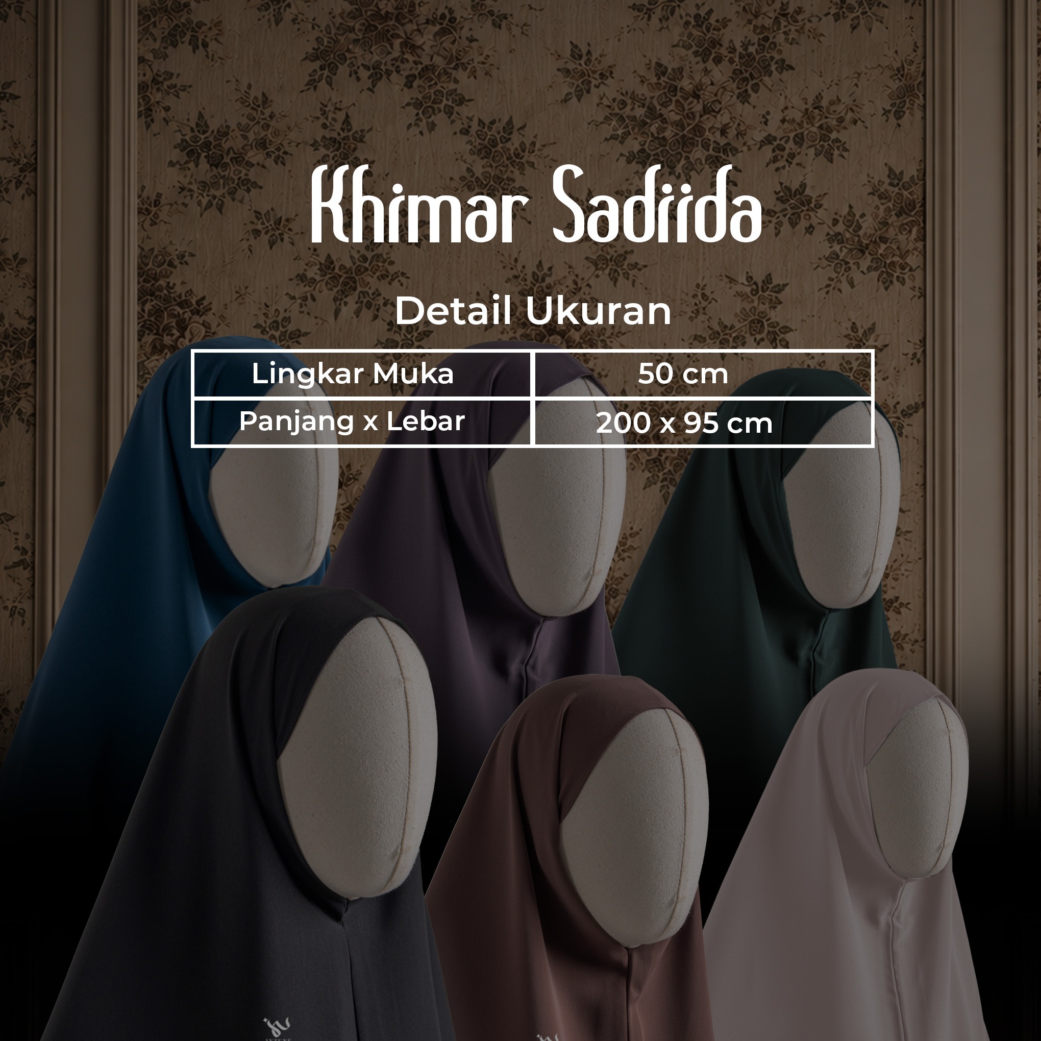 Intune Hijab Khimar Sadiida Marina Anti Uv Nyaman Ringan Simple Dan Elegan