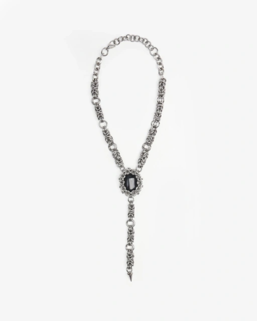 Image of CRUX NECKLACE BLACK ONYX