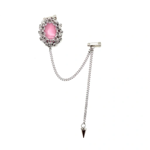 Image of DE CATEYE PINK BROOCH 
