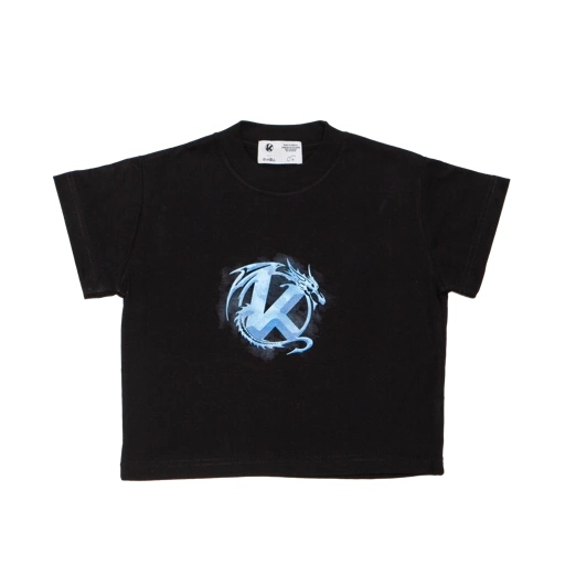 Image of BLACK DRAGON BABY TEE