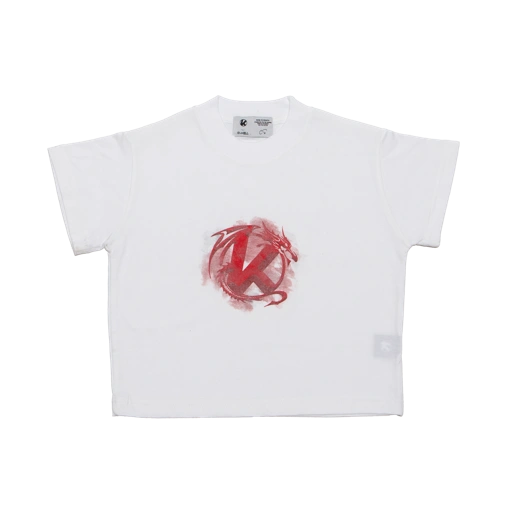 Image of WHITE DRAGON BABY TEE