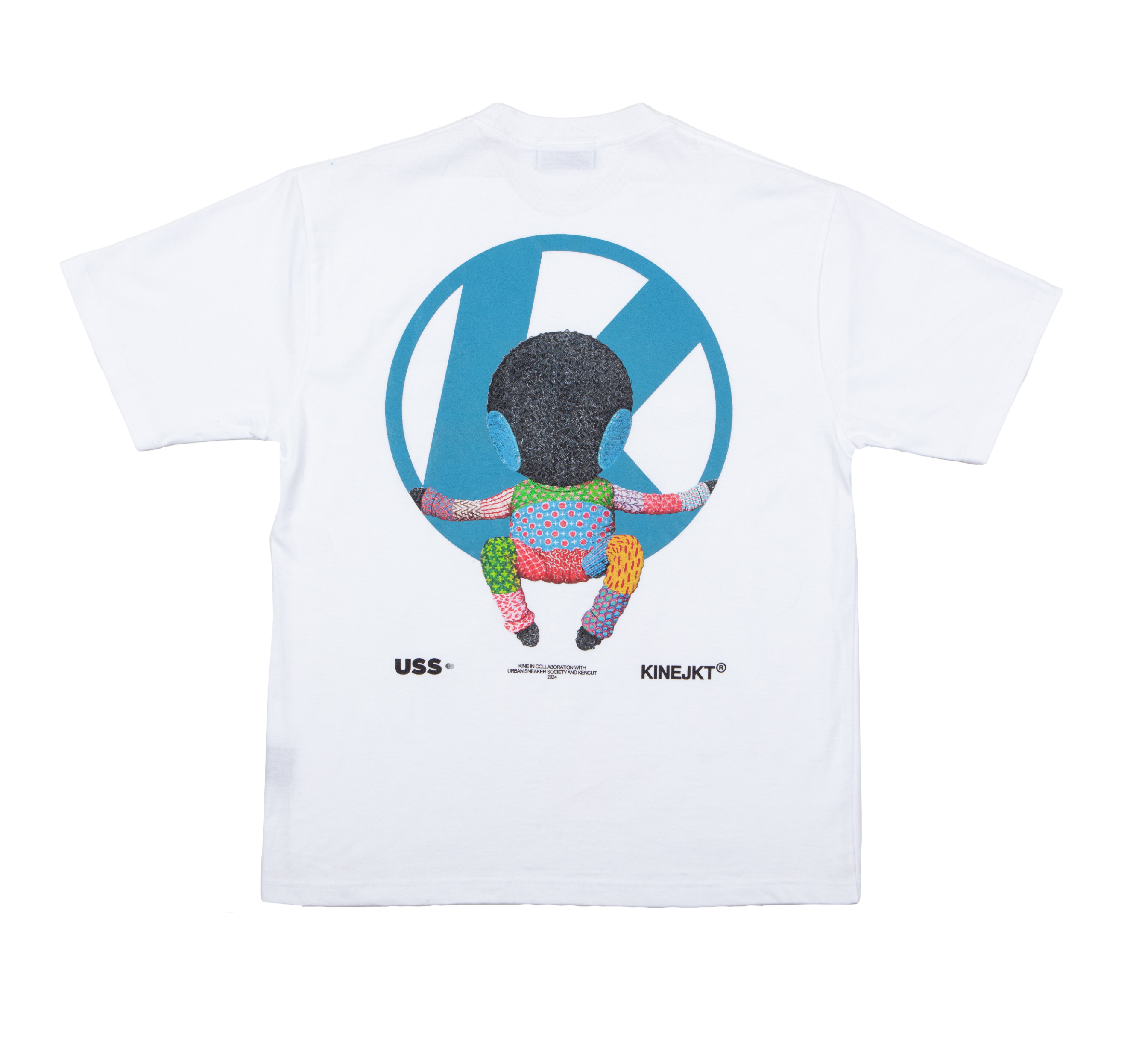 KENCUT BLUE LOGO TEE