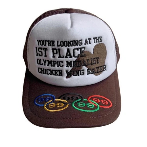 Image of "OLYMPIC" TRUCKER HAT BROWN 