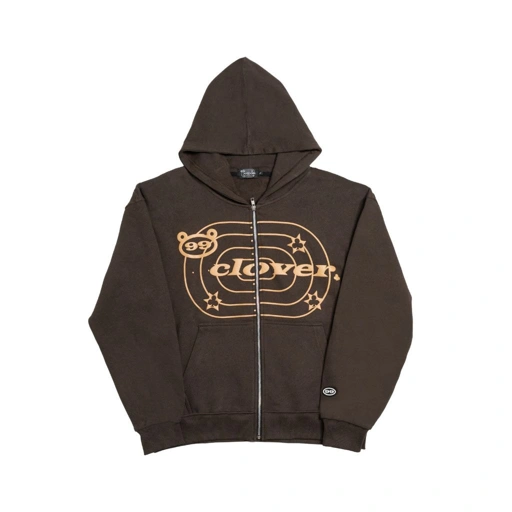 Image of "CHOCO" ZIP-UP BROWN