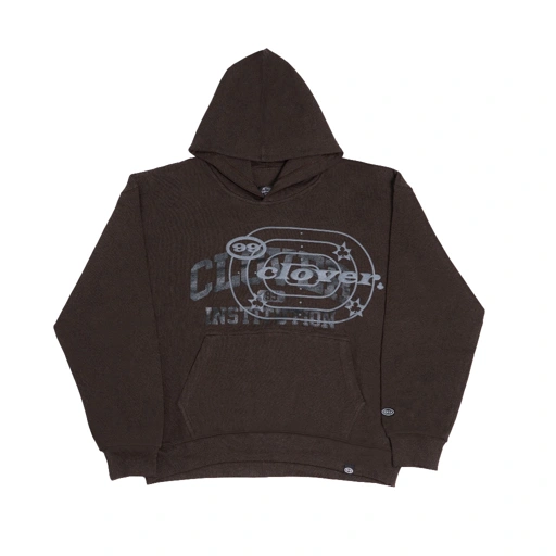 Image of "UNIVERSITY" OVERSIZED HOODIE BROWN