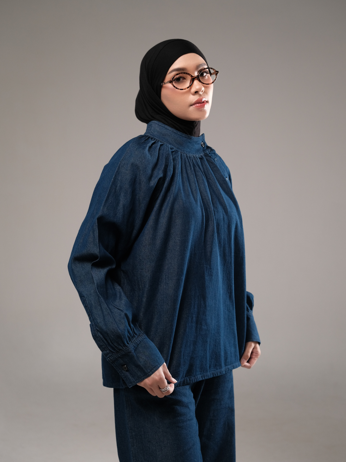 NHS.LOOKS - Ovia Denim Blouse