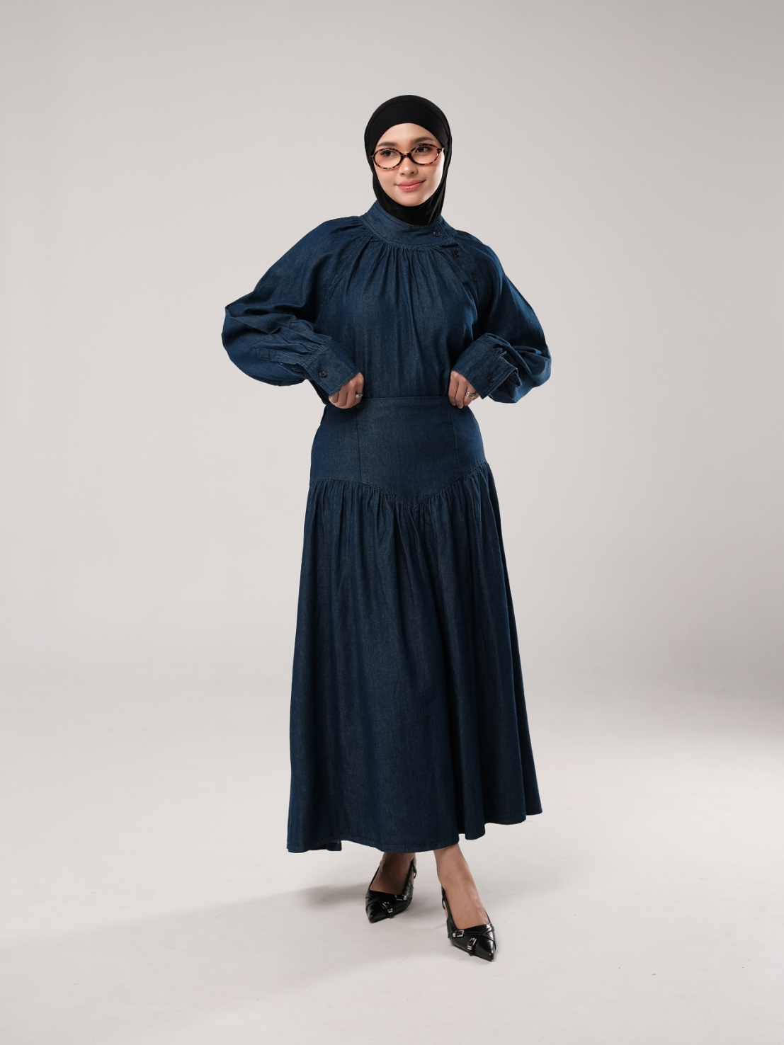 NHS.LOOKS - Ovia Denim Skirt