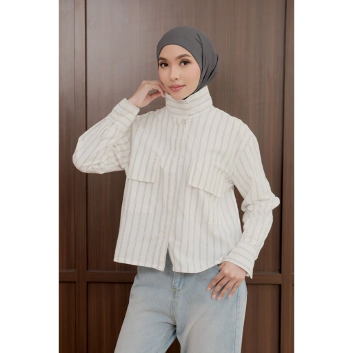 Image of NHS.LOOKS - Pocket Stripe Top